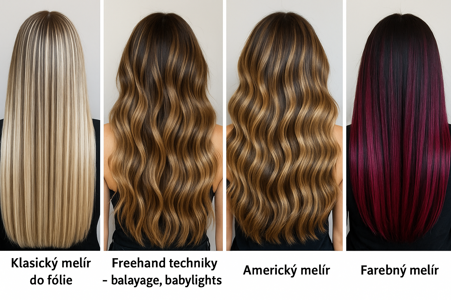 druhy-melirov-klasicky-freehand-americky-farebny-melir